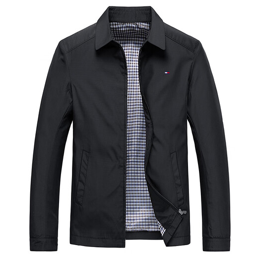 TOMMYBULL American Tommy Tommy spring and autumn jacket for young and middle-aged men and women business lapel simple versatile executive jacket dark blue thin 19630 XL recommended 135-150Jin Jin equals 0.5 kg