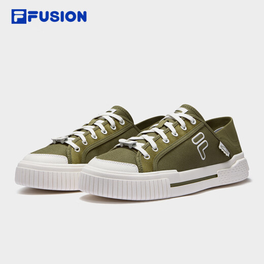 FILAFUSION斐乐潮牌一脚蹬半拖帆布鞋夏季板鞋穆勒鞋运动鞋男鞋
