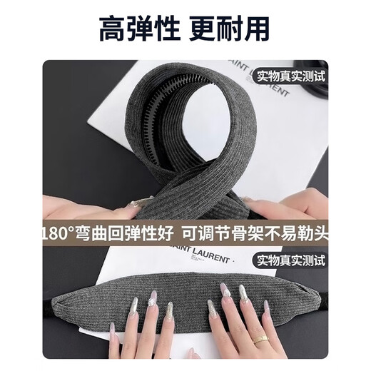 Banzheni hairband autumn and winter knitted wide-brimmed hairpin high skull top face small headband hair accessories temperament headwear sports hairband headband