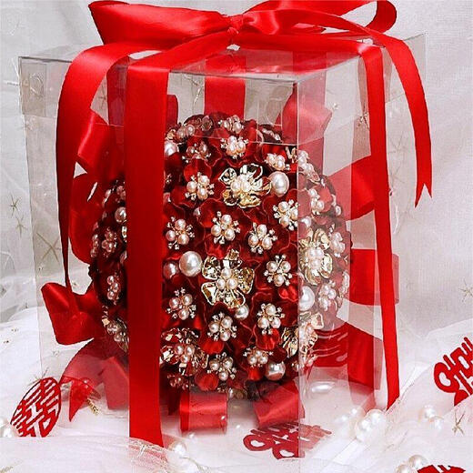 OIMG Chinese Style Bride Bouquet DIY Best Friend Hochzeitsgeschenkequalitäts -Muschel Bouquet Fertiges Produkt Komplette Material