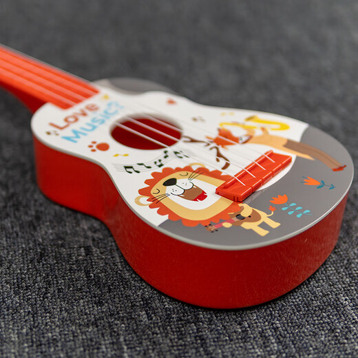 
LanZHIJI (LANZHIJI) Children's Guitar Toys Ukulele Small Guitar Musical Instrument Music Early Education Baby Birthday Gift 3 Years Old 2025 New Lake Blue Superman Lion