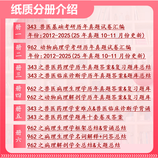 26西北农林科技大学考研343兽医基础896动物病理学962西农兽医 全套套餐 纸质书六册赠全套电子资料和视频