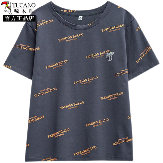 啄木鸟胖mm遮肚子百搭纯棉短袖t恤女2025夏装新款200斤宽松显瘦休闲上衣 9902粉色 M 80-95斤