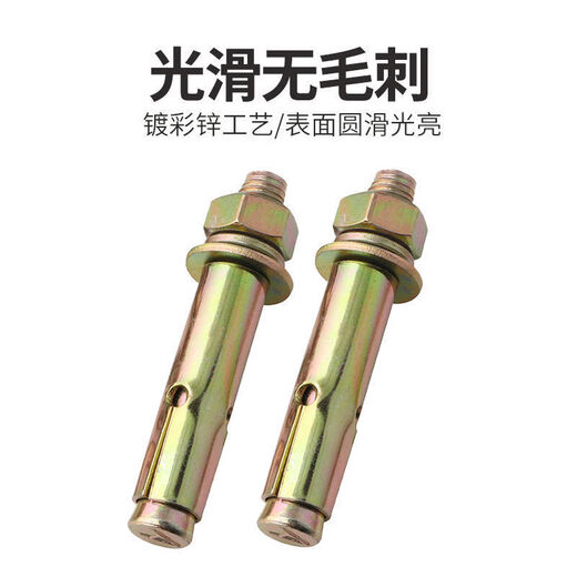 维诺亚膨胀螺丝彭张螺栓加厚加长拉爆膨胀管铁爆炸螺丝钉大全批发 国标 M12807个
