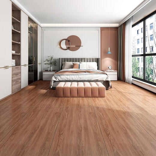 Yusenyi Wood Grain Tiles 600x1200 salon chambre Balconie Soft Imitation Floor Tiles non glisser antique 12605
