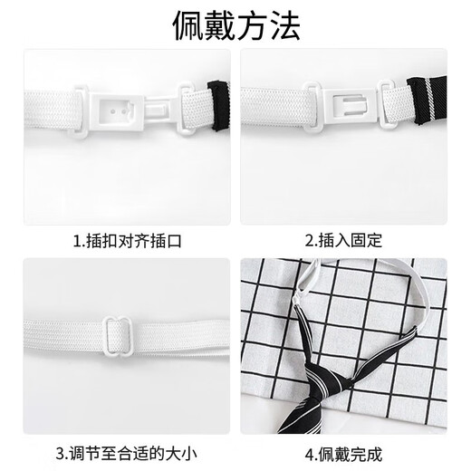 JIOESC tie college style knot-free Japanese striped jk shirt girl decoration student male uniform bachelor's uniform school supply sense navy stripe free single knot