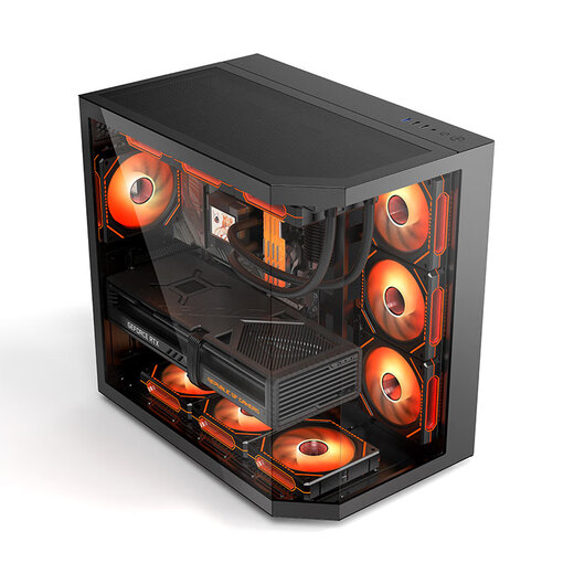 AMD Ryzen 7 9800X3D host RTX5080/5070TI/RX9070XT graphics card thousand frames e-sports game deep learning design desktop computer DIY assembly machine complete machine 6 9800X3D/RTX5080 16G