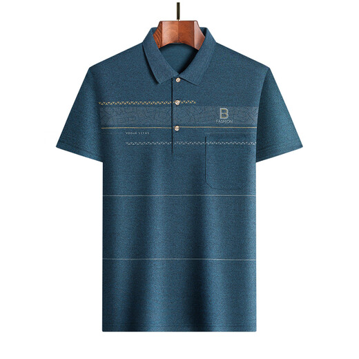 Camiseta Old Car Papá usa una camiseta de manga corta para la camisa de polo masculino de mediana edad de verano algodón de mediana edad y anciano abuelo de verano 829 gris m 90-120Jin [Jin equivale a 0.5 kg]