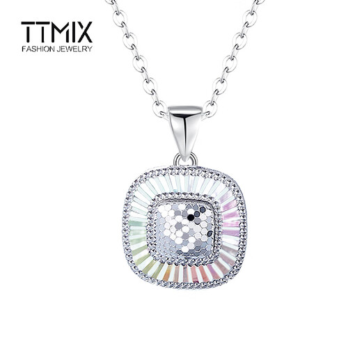 TTMIX colorful platinum pendant pt950 fashionable honeycomb platinum pendant platinum water drop pendant birthday gift water drop shape 2.3-2.5g