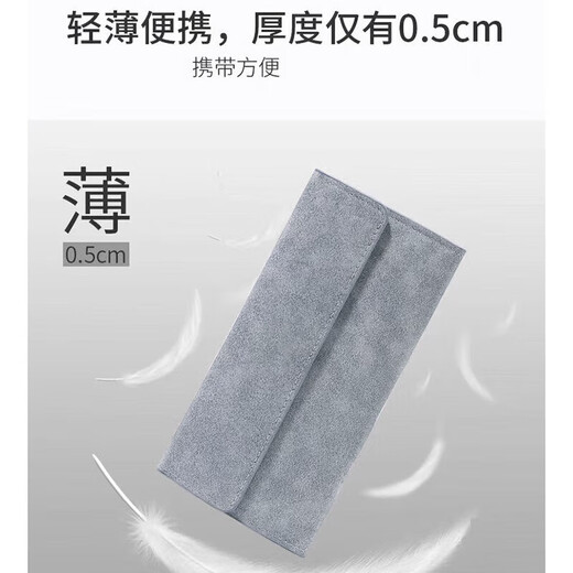 HUAJI men's long wallet multi-card function thin wallet young men's card bag integrated boy wallet gray long gray