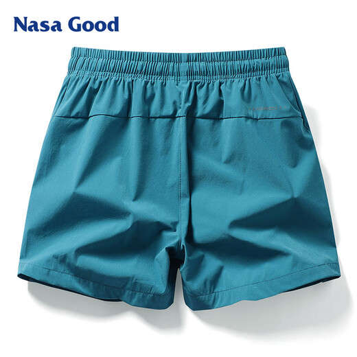 NASA GOOD shorts men's summer trend basic solid color versatile casual loose straight sports three-point pants black M