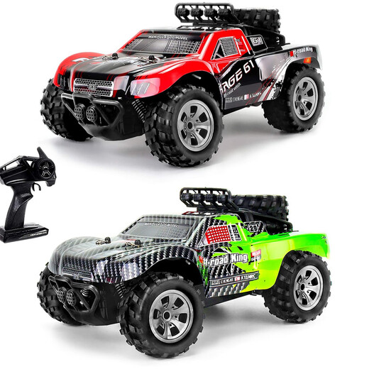 KYAMRC大脚越野车1:18遥控短卡皮卡车儿童遥控车玩具厂家直销 1812B款-蓝色