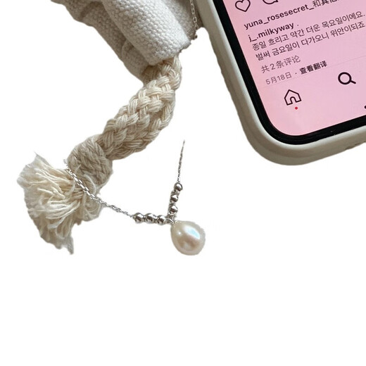 Fat Donglai quality drop-shaped pearl pendant S925 silver freshwater single necklace for women new product 2025 niche 40+5cm