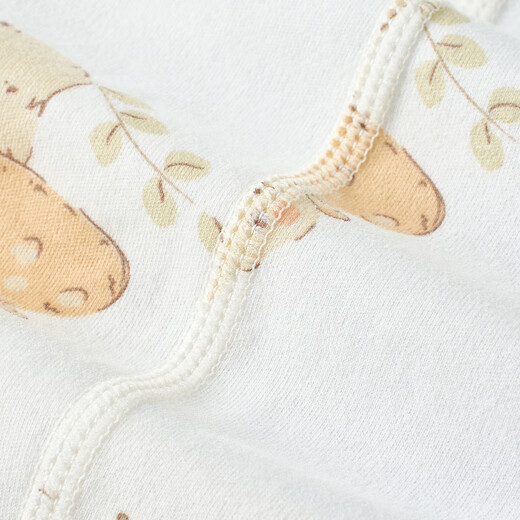 Tongtai (TONGTAI) baby autumn clothing set, spring and autumn pure cotton baby clothes, children's high-waisted belly-protecting autumn pants, pajamas, home clothes, yellow 80