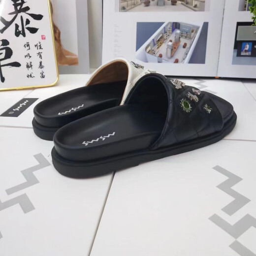 玛莎玛索 MSMS2025夏季凉拖鞋女夏季时尚百搭居家洗澡防滑外穿拖鞋9755-5 黑色 35