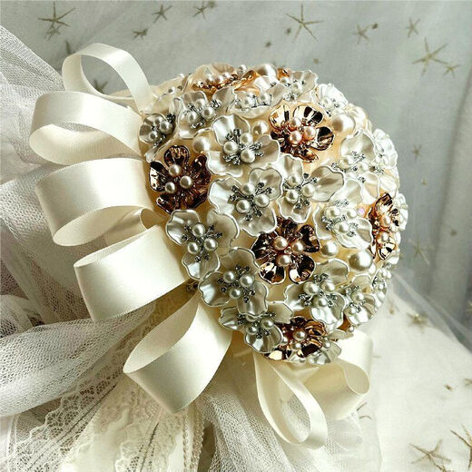 OIMG Chinese Style Bride Bouquet DIY Best Friend Hochzeitsgeschenkequalitäts -Muschel Bouquet Fertiges Produkt Komplette Material