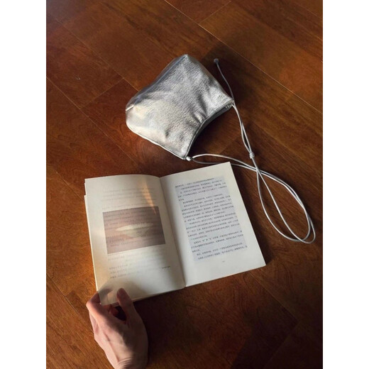 Dadong Korean version simple and light luxury bucket bag 2025 new versatile and exquisite ins out-of-shoulder diagonal straddle bag silver (spot)