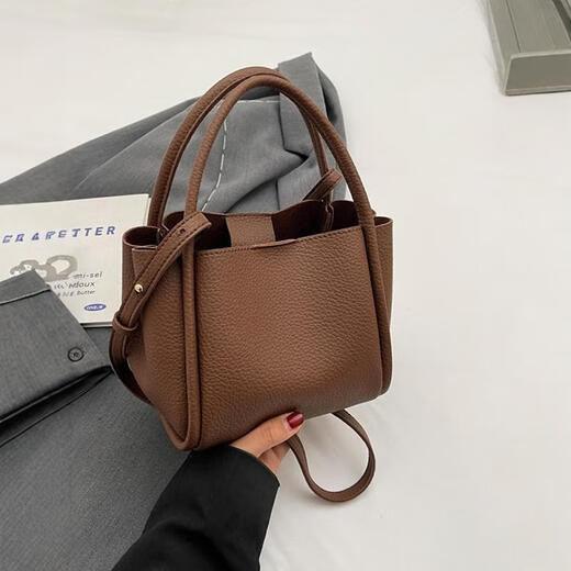 Calculat/Keen coreano nicho lychee patrón de bolso retro de verano mujeres viajando bolso de cuerpo cruzado textura de cuero suave bolso bolso bagige mother-child bag_lower ancho de 19 cm