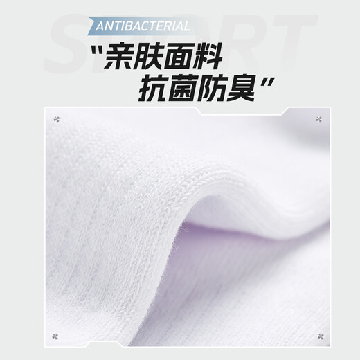 TAAN泰昂男款加厚毛巾底中筒羽毛球袜子T513混色3双装