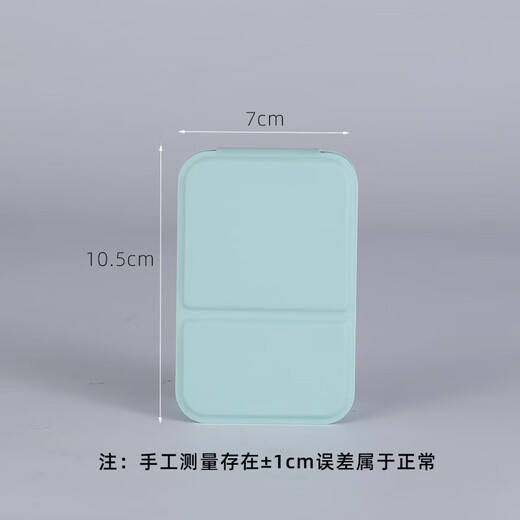 Mini simple makeup mirror for broken hair and hair accessories, convenient storage for carrying at any time for dressing, small folding mirror, pink folding mirror - 1 piece