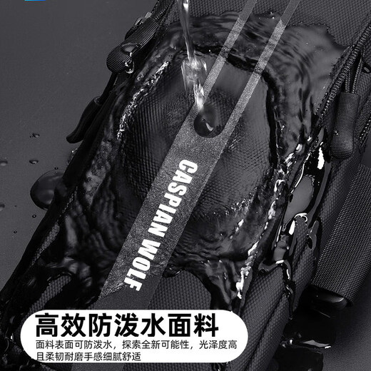 Perfect sports running mobile phone arm bag, thin and thin, three-layer water-repellent fitness arm bag for men and women, thin wrist bag, cool black