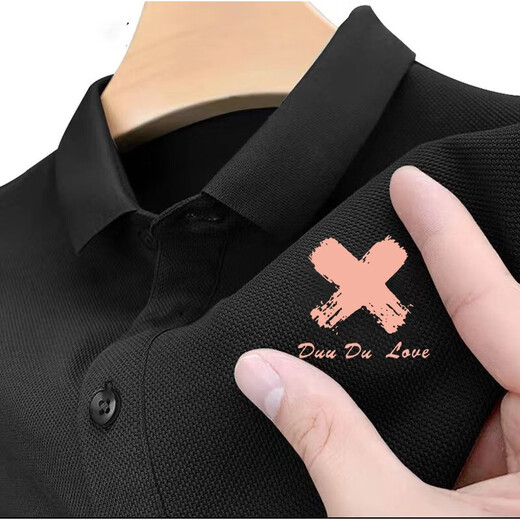 Yaba 2025 new summer trendy brand POLO shirt men's short-sleeved American retro casual versatile men's lapel shirt gray PL1049 M