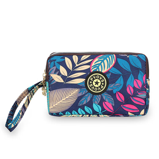 
PSVORT cross-border fashion zipper long wallet key bag hand-held fabric coin wallet mobile phone bag manufacturer Y5516 purple without specifications