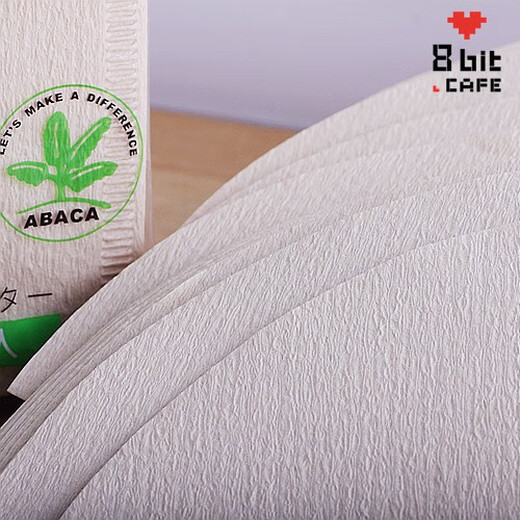 8bit Japanese Sanyo MOLA hand-brewed coffee white filter paper hemp fiber cone 01/02 V60V45 HARIO hemp fiber 01 white 2 servings 100 pieces