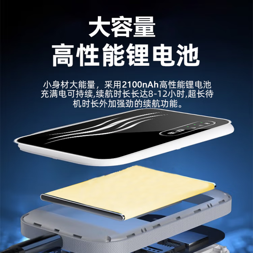 Xiaoxun inteligente portátil wifi triple red universal inalámbrico wifi6 móvil sin tarjeta Unicom Telecom ilimitado portátil 4G red de acompañamiento de alta velocidad tráfico universal modelo 2025 recomendación insignia 1500G tráfico de alta velocidad/WIFI6 chip de ocho núcleos