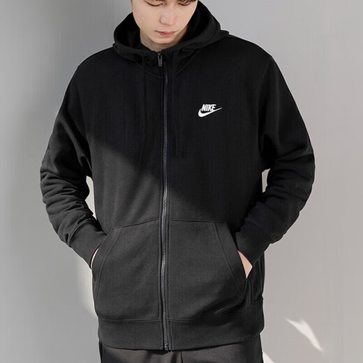 Nike (Nike) Спортивный костюм мужчина вязаная куртка с капюшоном Простые прямые брюки повседневные брюки.