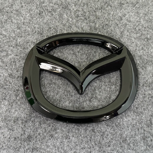 Manman eignet sich für Mazda 6 Atez Vorder- und Heck -Logo Lenkrad Logo Modifiziertes schwarzes Aussehen bedeckt dekoratives Logo 1416 Atez vordere und hintere Logo hell Schwarz