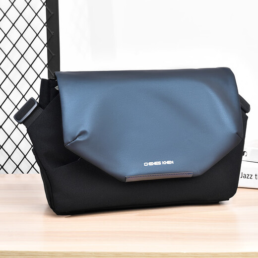 Funktionelle Crossbody -Tasche für Männer und Frauen Umhängetasche Multifunktionale große Kapazität kleiner Umhängetaschen Kontraste Farbportasche Blau Schwarz 1656 Straight Ship vom Ursprung