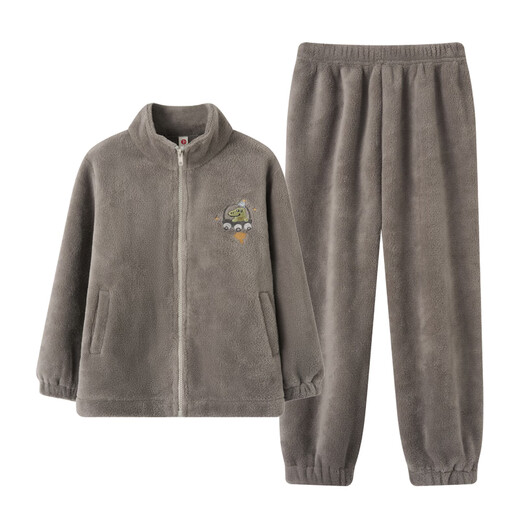 芬腾儿童睡衣防静电双面暖绒25年秋冬新款长袖男童家居服套装