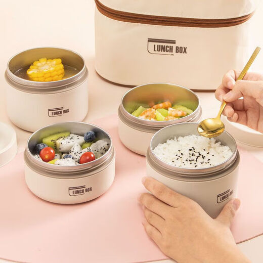 304 stainless steel portable insulated lunch box tableware multi-layer with rice microwaveable lunch box crisper bowl 304 stainless steel large 600ml lunch box