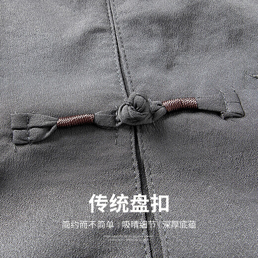 Baocai Sheep Middle-aged and Elderly Tang suit men's suit Dad suit Summer Chinese style Hanfu Grandpa Zhongshan suit Old man clothes Lay Buddhist suit