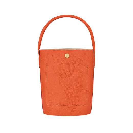 Longchamp (longchamp)pure17 cowhide short bucket bag handbag small women's orange basic package (bag + dust bag)