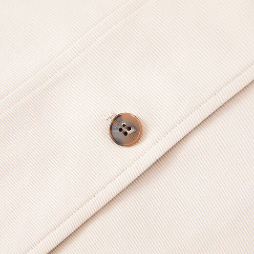 Xiangying Lapel Windbreaker Women's Mid-Length 2025 Autumn New Lyocell Contrast Color Stitching Small Casual Jacket Camel M