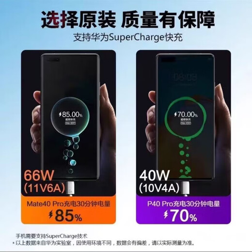 Huawei 5A/6A data cable original genuine charging cable super fast charging Mate60/Honor 100/90/80/70 Huawei 6A data cable 1 meter original bag
