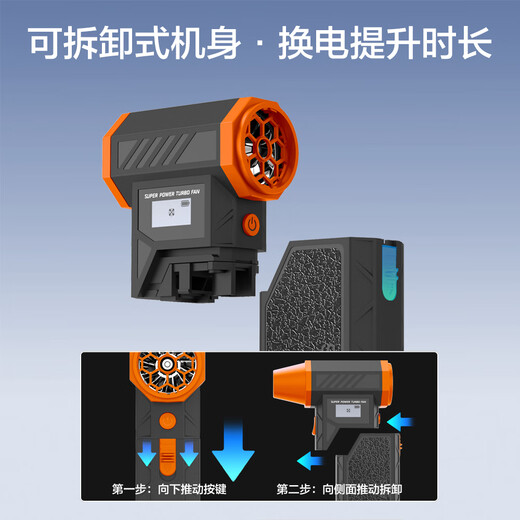 Syouran wireless rechargeable hair dryer dust removal violent fan turbocharged powerful dust collector handheld car hair dryer dust gun dust blower brushless mini violent small fan color matching / removable large capacity battery can be used as a power bank / can be used on airplanes