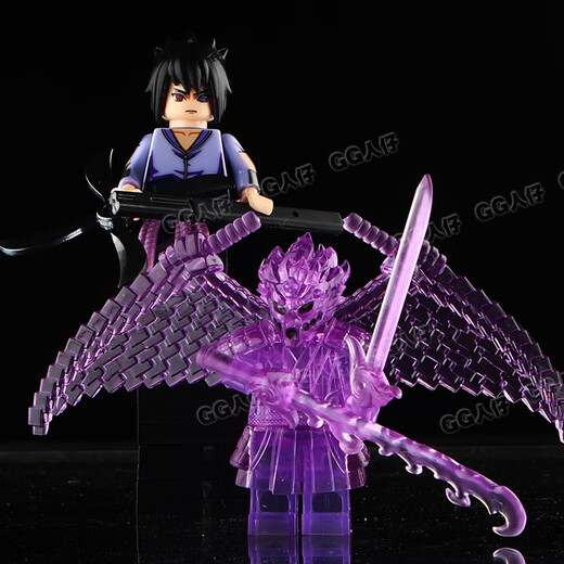 Lego compatible Naruto Susanoo Uchiha Madara Sasuke Seven Path Naruto Obito Building Blocks Boy WM6167 Susani Set [6 models]