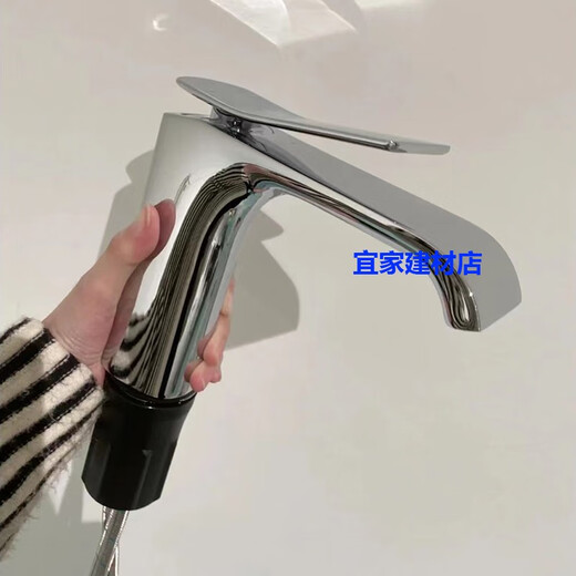 九牧（JOMOO）九牧全铜卫生间立式台面盆洗脸盆冷热水龙头32405-673 32045-473 32405-673/1A-Z银色