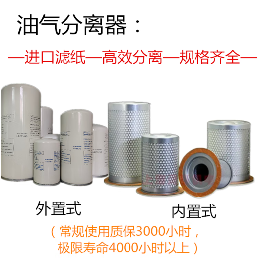 Shanghai Yilang Tornillo Compresor de aire Accesorios de tres filtros Mantenimiento Consumibles Filtro de aire Grid Grid Aceite Sub-motor Filtro de aceite Elemento Filtro de aceite de refrigerante W719/5