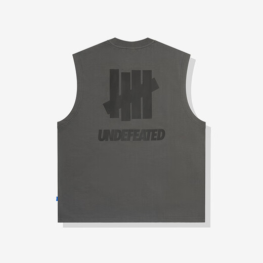 UNDEFEATED Five Stripes Official Summer New Product Trendy Sports Style ICON Sleeveless Vest for Men and Women Brown Black M
