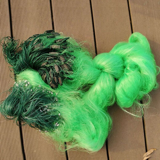 Tianlong pattern sticky mesh wire mesh fishing net three layers sinking net single layer floating net fishing net crucian carp silver carp and bighead carp white strip net fishing net single layer floating net 1 finger 16 meters 0.7 meters high