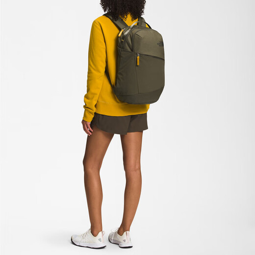 North Face Isabella 3.0 Casual Sports Zipper Ouverture et fermeture du polyester sac à dos féminin Green Green Military Green