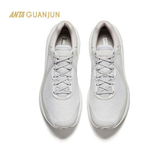 ANTA Champion Glory 2-Lite丨Men's lightweight shock-absorbing rebound commuter training shoes 112535536A Grass White Gray/Cumulus Gray-2 42 (Male 8.5)