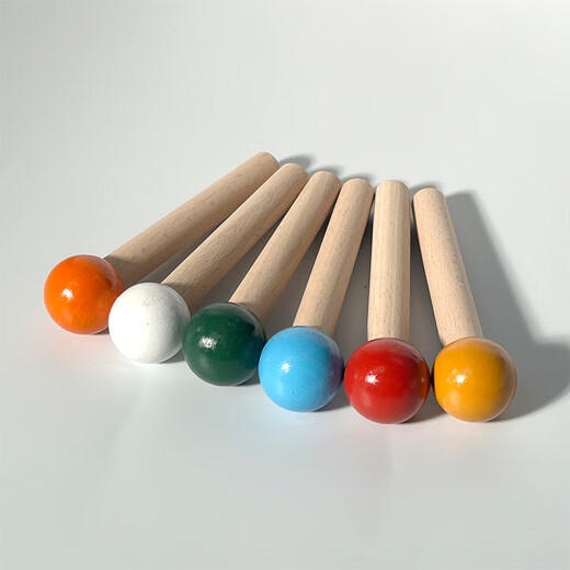 Vinoa hole board accessories storage hole board wood hook round head matchstick stick bracket solid wood laminate wooden pendant diameter 15mm color matchstick short 6 pieces