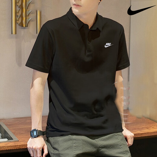 耐克（NIKE）纯棉POLO衫Nike夏季新款短袖翻领运动T恤男士上衣FN3895春夏休闲 浅灰FN3895-063 纯棉透气 假一赔 S 100-120斤