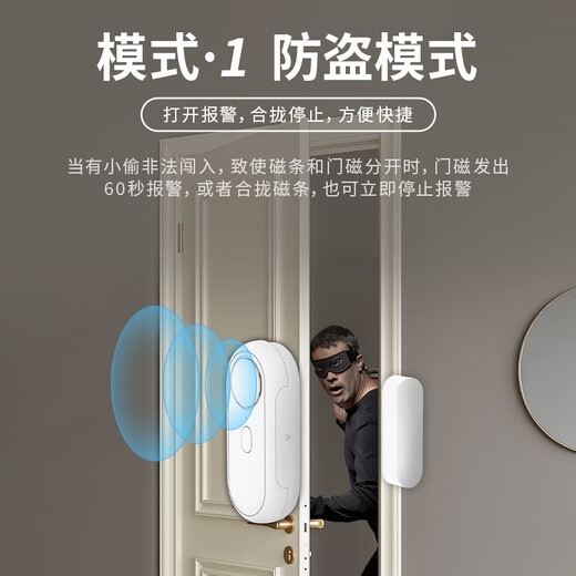 GANGQI RFM001 porte télécommandée alarme magnétique porte et fenêtre antivol fenêtre de magasin domestique rappel ouvert et non fermé contrôle d'accès