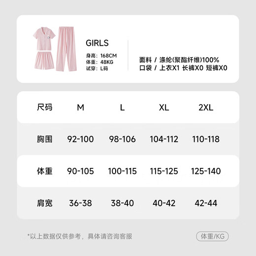 香蜜闺秀（GOSO）【凉感型】凯蒂猫睡衣三件套夏季短袖短裤长裤卡通女士家居服外穿 3313-粉色凯蒂猫 3件套 L （建议100-120斤/7天预售）